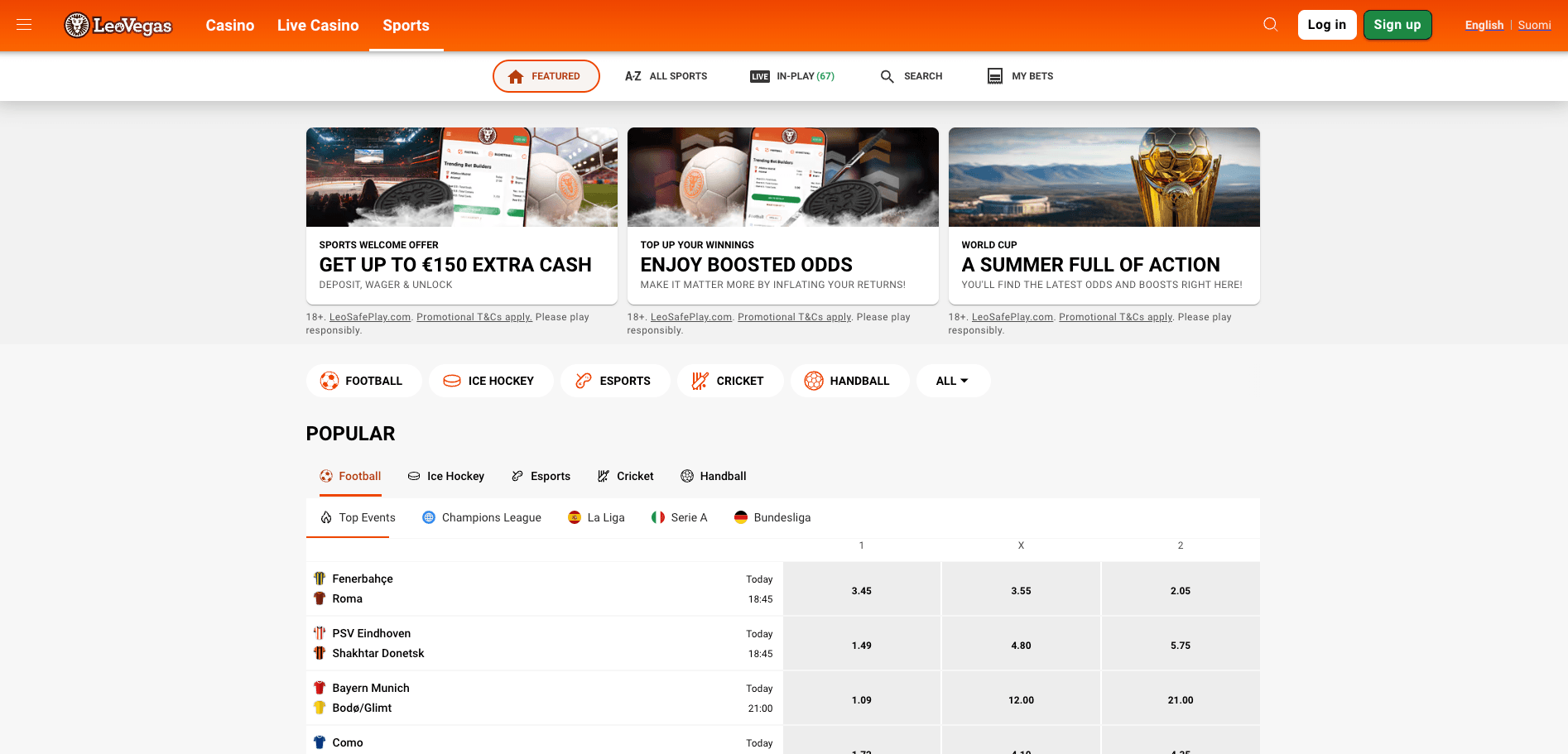 leovegas sportsbook